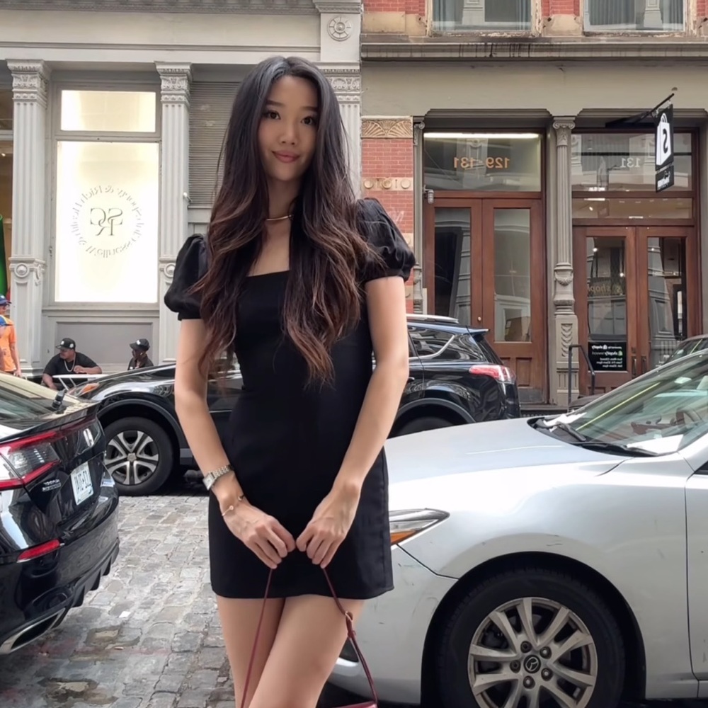 Zara mini black dress